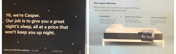 casper direct mail